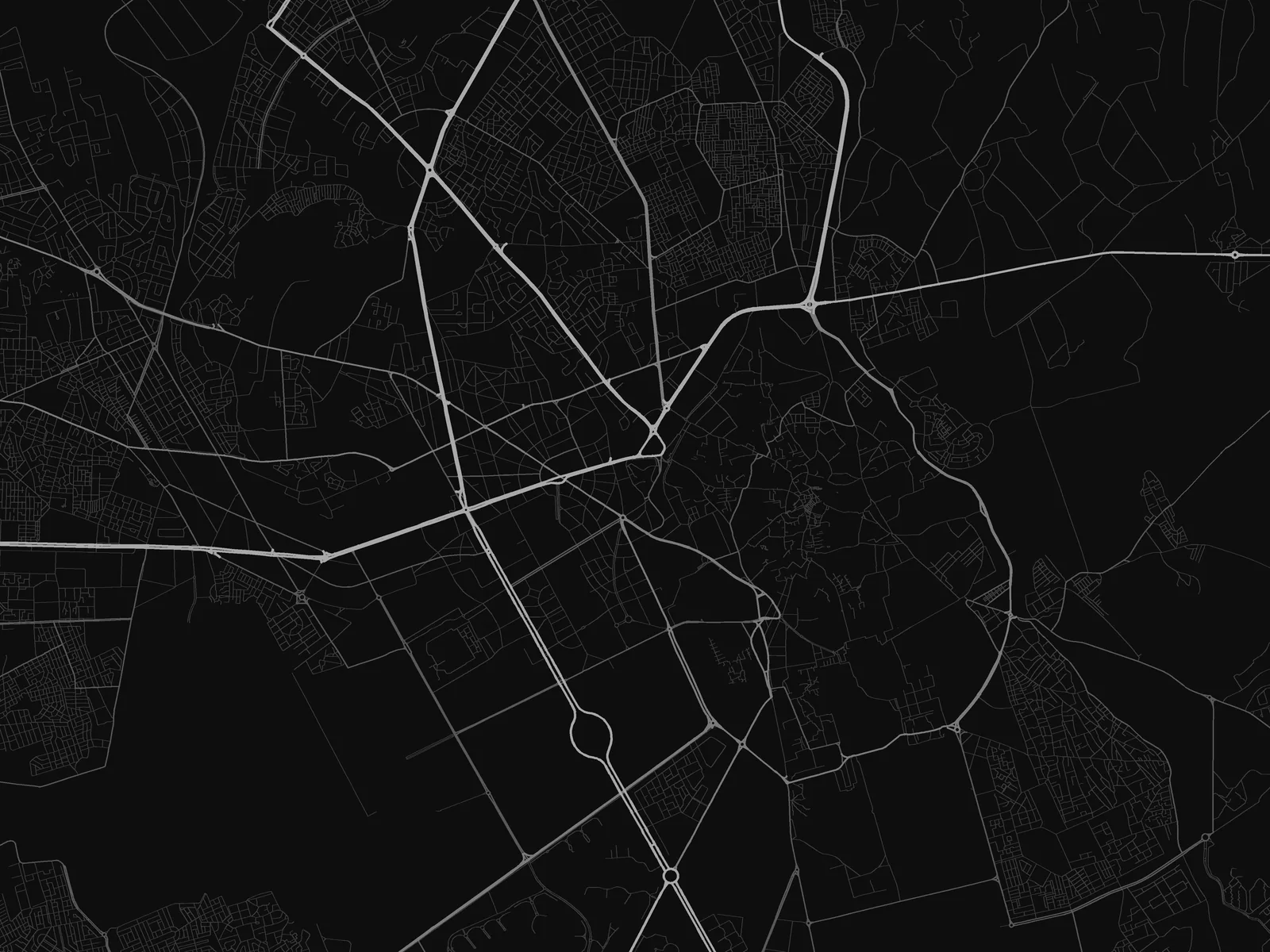 Street map of Marrakech